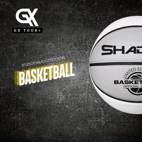 Shadow Limited Edition Basketball, Regulation Size 7, 29.5 inches, White Grey. Indoor and Outdoor. Great Gift idea. in Saudi Arabia