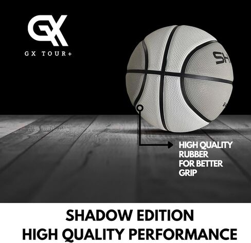 Shadow Limited Edition Basketball, Regulation Size 7, 29.5 inches, White Grey. Indoor and Outdoor. Great Gift idea. in Saudi Arabia