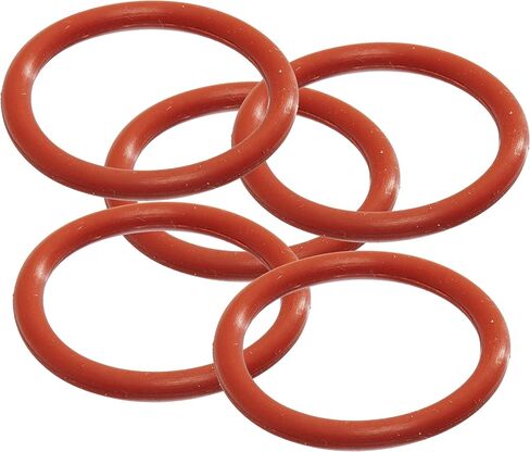 حلقة دائرية من السيليكون Mr O-Ring 113، مقياس التحمل 70A، أحمر، معرف 9/16 بوصة، OD 3/4 بوصة، عرض 3/32 بوصة (عبوة من 5) in Saudi Arabia
