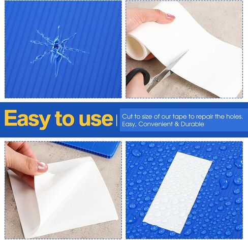 2 Pcs Inflatable Repair Tape Waterproof Tent Repair Tape TPU Patch Repair Kit for Awning Inflatables Toys Air Mattress Bounce House Swimming Ring in Saudi Arabia