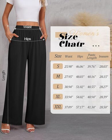 3 Pack Wide Leg Pants for Women with Pockets Comfy Elastic Waisted Lounge Pajama Pants Casual Yoga Sweatpants in Saudi Arabia