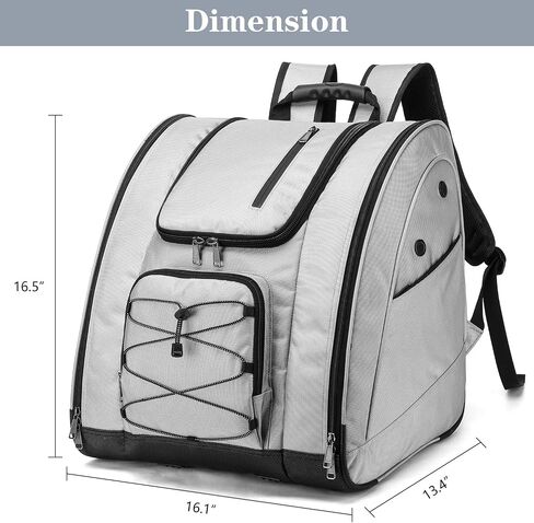 Ski Boots Bags Backpack for Men or Women 50L Snowboard Boots Bag Youth Travel Ski Equimpment Gear Bag for Skate, Helmets, Goggles, Gloves, Skiing Accessories in Saudi Arabia