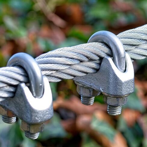 3/16 بوصة مشبك كابلات M5 حبل كليب ، 304 سلك فولاذي مقاوم للصدأ حبل كابل كليب المشبك كشتبان مناسبة لحبل سلك 3/16 بوصة in Kuwait