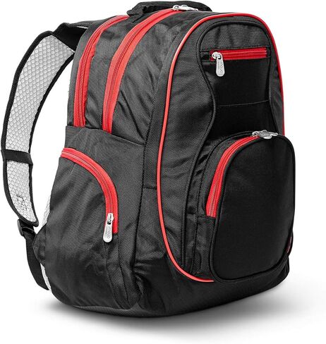 حقيبة ظهر Denco Tampa Bay Buccaneers للكمبيوتر المحمول مقاس 19 بوصة مع زخرفة ملونة للفريق in Kuwait