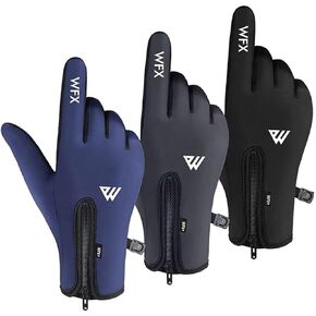 Cycling Gloves for Kids Thermal Winter Boy Girl Windproof Anti-Slip, Touchscreen Gloves with Palm Grip for Cycling, Running, Football, Netball, Outdoor Sports.