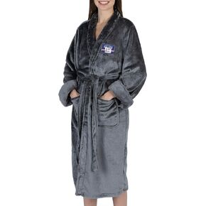 Northwest NFL New York Giants Silk Touch Bath Robe, Small/Medium, Rollout Charcoal