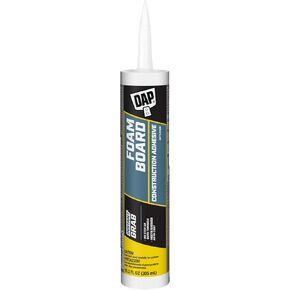 DynaGrip DAP 27519 10.3 Oz Foamboard Exterior & Interior Construction Adhesive, No Size, No Color