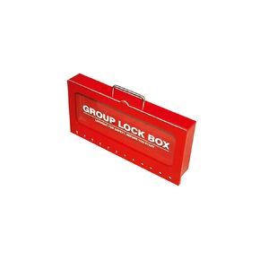 Zing Green Products 7366 Steel Wall-Mount Group Lockout Box, Red