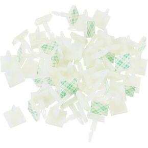 MECCANIXITY 88 Pcs Adhesive PCB Spacer, Sticky Nylon Insulated Standoffs for PCB Board, Supporting Height 0.37", Fits PCB Hole Dia 3mm to 3.2mm, White