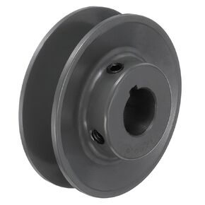 uxcell BK28-3/4 V-Belt Sheave 3/4"Bore 2.95"OD Single Groove Web Sheave Bored-to-Size Sheave, Cast Iron, Belt Section for 3L or B Belt