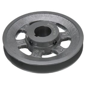 uxcell BK60-1 3/16 V-Belt Sheave 1-3/16"Bore 5.75"OD Single Groove Web Sheave Bored-to-Size Sheave, Cast Iron, Belt Section for 3L or B Belt