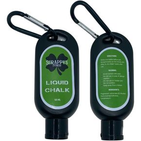 Scrappy's Fitness Liquid Chalk - Long Lasting, Premium Grip for Athletes - Weightlifting, Gymnastics, Rock Climbing, Pole Dancing & More - Travel Size with Clip - Quick Drying & Mess Free