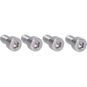 Hex Bolt, 1.25mm Fine Pitch M10 4Pcs Socket Cap Screw Bright Finish A2-70 Stainless Steel for Construction for DIY Jobs for Automotive Industry(M10*20)