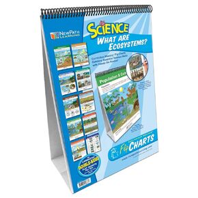Ecosystems Flip Chart Set (Grades 3 - 5) -10 Laminated Write-On/Wipe-Off, Double-Sided Charts Mounted on Easel with Activity Guide