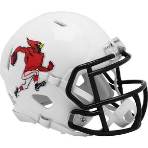Illinois State Redbirds Unsigned White Reggie Redbird Vintage Logo Speed Mini Helmet - NFL Mini Helmets