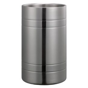 Service Ideas WC2MBBS Wine Chiller, Stainless Steel, Double Wall, Brushed with Polished Accents