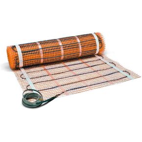 SunTouch (120V) Floor Heat Mat 25 sq ft, 30 x 10 configurable to fit Your Space, adds Luxury and Comfort to Any Room, mesh Design Allows for Fast and Easy one-Step Mortar Install Before Tile/Stone