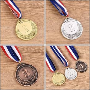 Medal Gold Silver Bronze Metal Award Metal Gold Silver Bronze Award Winner for Sports Competitions Games Academic Contest Party Arts and Culture Competitions