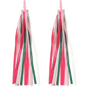 PATIKIL Bike Streamers, Colorful Scooter Handlebar Tassels Grips Ribbon Accessories Decorations for Girls Bicycle Tricycle Handles