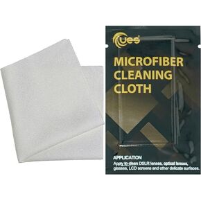 UES Lint Free Superfine Microfiber Cloth for Cleaning Lens, Phone Screen, Laptop, Eye Glasses, Tablet LED (8pcs - 15cm x 15cm)