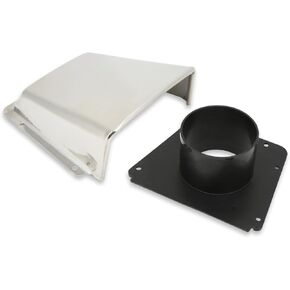 Marine Vent Cover Stainless Steel Marine Intake and Cowl Ventilator with Nylon Base, Marine Intake and Exhaust Cowl Ventilator, Water Proof Boat Blower Vent Cover for Boats Yachts Accessory