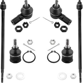 6Pcs Front Inner Outer Tie Rod Ends Lower Ball Joints Fit For Acura EL 2001-2005, For Honda Civic 2001 2002 2003 2004 2005 1.7L L4 Sedan Coupe Replace# K90332 ES3581 EV469