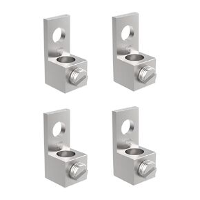8Pcs Aluminium Mechanical Lugs, 1-Hole Quick Connect Terminal Mechanical Lug 2AWG TA-2 1B2U