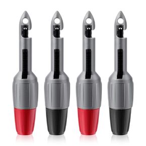 4pcs Wire Piercing Probe Kit, 7.48x0.79in Insulation Piercing Clip Wire Piercing Tool Piercing Probes for TP81 Multimeter Voltage Voltmeter Thermometer Testing(2mm, 4mm)
