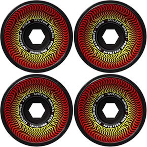 Spitfire Skateboard Wheels 62mm 80HD Superwides Black Soft Cruiser Formula