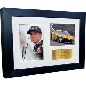 12x8 A4 Christopher Bell 2024 NASCAR Cup Series No. 20 Toyota Camry XSE for Joe Gibbs Racing Signed Autographed Signature Photo Photograph Picture Frame Poster Celebration Gift Triple G