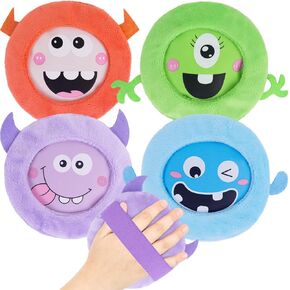Hilph Kids Ice Packs for Boo Boos, Reusable Toddler Cold Packs with Soft Sleeves for Kids Injuries Cute Baby Ice Packs Hot Cold Therapy for Children's Pain Relief, Bump, Bruise, First Aid, 4 Pack