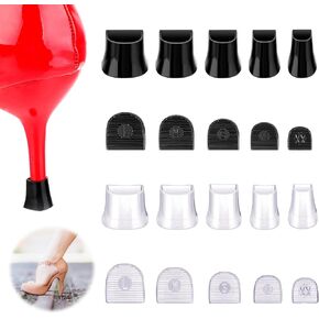 Molain High Heel Protectors 10 Pairs Heel Repair Caps Covers & Heel Stoppers 5 Sizes Heel Cover Perfect for Wedding, Grass, Gravel, Wetlands Outdoor Events (XXS, XS, S, M, L)