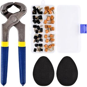 EMVANV 20Pairs High Heel Replacement Tip(5 Sizes) with 2pcs Anti-Slip Pad and Pliers, Professional Repair TPU High Heel Replacement Tip Kit for Women Shoes(as Shown)