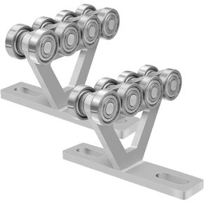 8 Wheel Trolley Assembly Electric Hoist Easy Installation Roller Trolley Silent for use with Unistrut 1-5/8" Wide and All 1-5/8" or Taller Strut Channel (2)