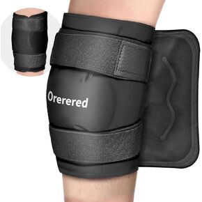 Ice Packs for Injuries Reusable, Knee Gel Ice Pack Wrap Pain Relief for Knee Replacement Surgery, Swelling, Meniscus Tear, ACL, Sports Injuries, Bruises and Arthritis, Elbow Ice Pack Black