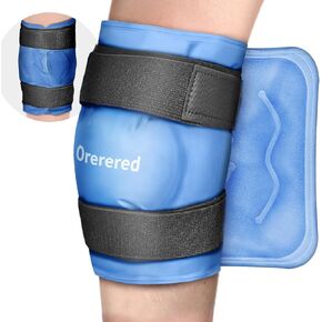 Ice Packs for Injuries Reusable, Knee Gel Ice Pack Wrap Pain Relief for Knee Replacement Surgery, Swelling, Meniscus Tear, ACL, Sports Injuries, Bruises and Arthritis, Elbow Ice Pack Black