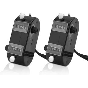 2P Dual Pitch Counter Baseball, Pitch Counter Clicker Black for Baseball Pitch Counter Clicker Black Umpire Clicker Counter for Coaching, Knitting, People, Lap, Fishing, Golf