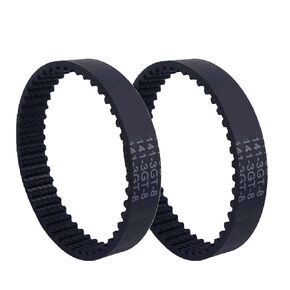 2 Pack Replacement Short Drive Belt for Shark HV381 HV380 HV382 HV383 HV384Q NV800W NV801 NV803 NV800 UV810 Brushroll Part Cleaner Belt Gates 141-3GT-8 8mm 5/16 inch