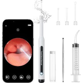 Tonsil Stone Remover with Camera - Upgraded Tonsil Stone Remover Kit with LED Light Tonsillolith Removal Tool Tonsil Cleaner for Tonsil Stone Removal