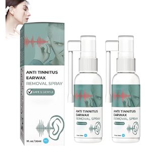 Hearing Restoration Spray, Anti Tinnitus Earwax Removal Spray, Earwax Cleaning Spray, Tinnitus Spray for Ear (2PCS)