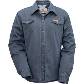 Outback Trading Women's Loxton, Durable Water-Repellent Insulated Fleece Lining Outdoor Hiking Buttoned Shirt Jacket