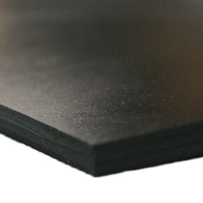 Neoprene Commercial Grade, Black, 50A, 1" x 4" x 4" (2 Pack)