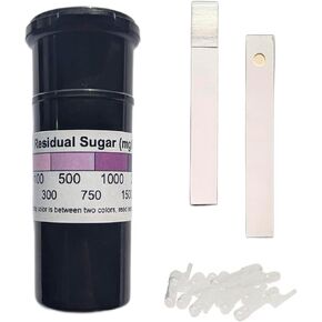 Residual Sugar Test Kit for Glucose and Fructose in Wine and Juices [Contains 10 Tests]