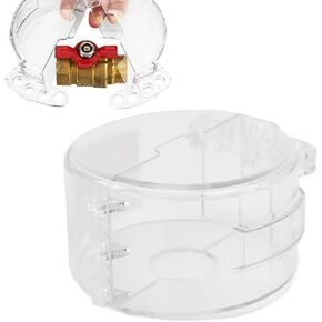 Transparent 4 Hole Handle Lockout Cover Gate Valve Lockout with Easy Installation for 1/4 inch to 1 inch Handle Ball valves