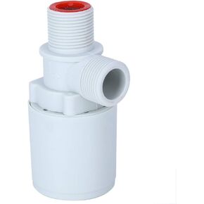 Automatic Float Valve, 3/4" Thread Water Level Control Valve Floating Ball Valve, Plastic Vertical Water Liquid Level Control Sensor Automatic with Filter