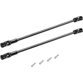 Stainless Steel Center Drive Shaft Cuttable 220mm for Traxxas TRX4 TRX6 Axial SCX10 Capra UTB10 Redcat 1/10 RC Car Crawler Upgrade Accessories (Black)