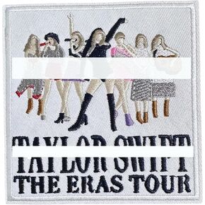 1Pcs Musician's Singer Embroidered Patches Iron on/Sew on Applique Embroidery Repair Patch DIY Craft Accessories Gifts for Music Fans Girls Clothing Jacket Jeans Backpack Hat Vests