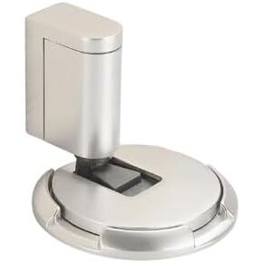 Mechanical Floor Door Stopper, Magnetic Floor Door Stop, Punch-Free Mechanical Silent Floor Door Stop, Magnetic Door stoppers for Bottom of Door Adhesive(Silver)