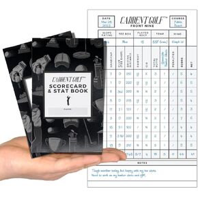 Scorecard Book and Golf Stats Book (2-Pack) - Golf Log Book - USGA Golf Score Book - New Golf Score Card for 2023 - Vintage Black Soft Cover - Golf Round Log Book Proudly Made in USA