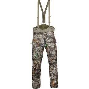 King's Camo Men's XKG Wind-Defender Bib Pant, Realtree Edge, Large